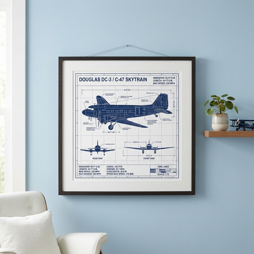 Personalised Aircraft Print